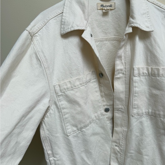 Madewell Cream Denim Jacket